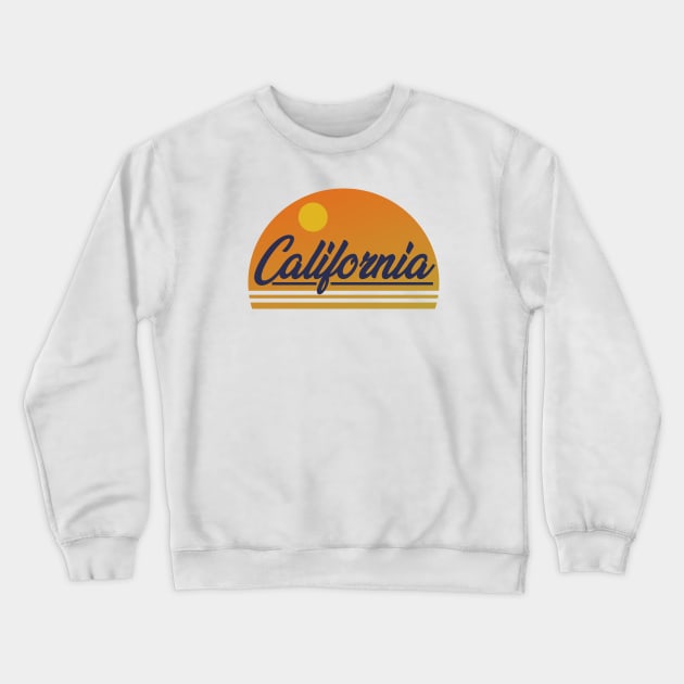 California Sunset Crewneck Sweatshirt by djhyman